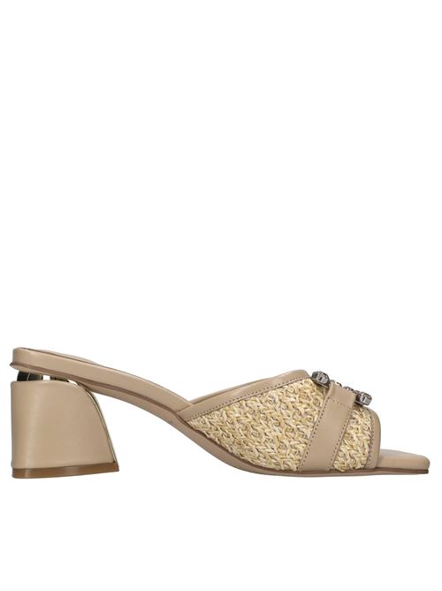 Mules pelle e rafia ALMA EN PENA | V250953 RAFIASAND